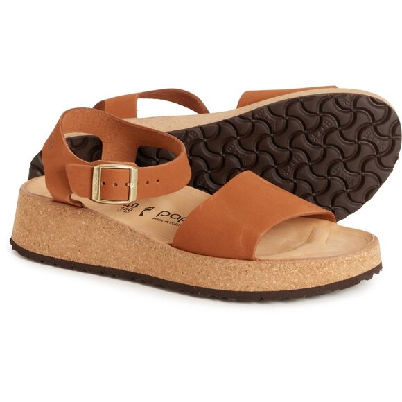 NEW Birkenstock Made in Portugal Glenda Wedge Sandals - Leather, Narrow Width - Picture 2 of 6